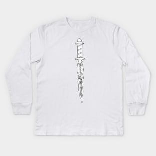 The Dark One's Dagger Kids Long Sleeve T-Shirt